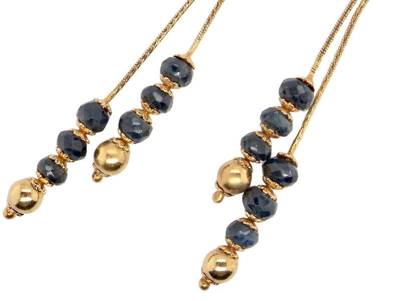  sapphire drop earrings