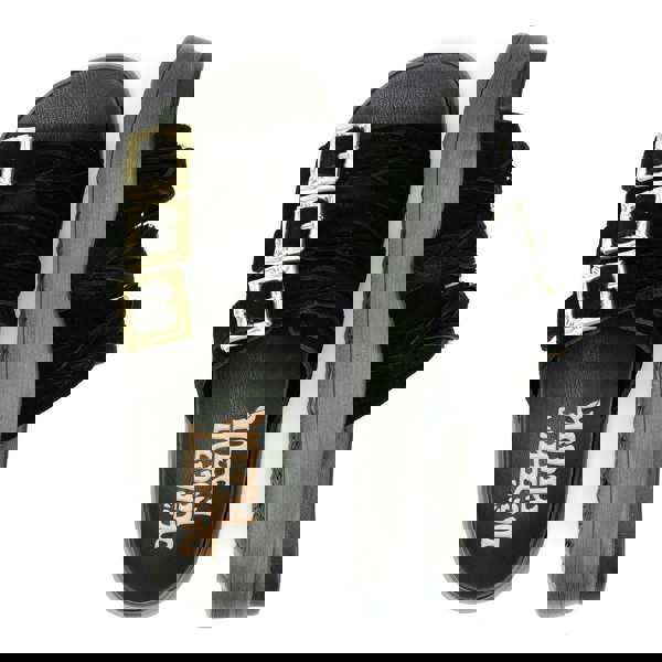 Desert Fleur Gypsum Tennesee Suede Women's Black Sandals