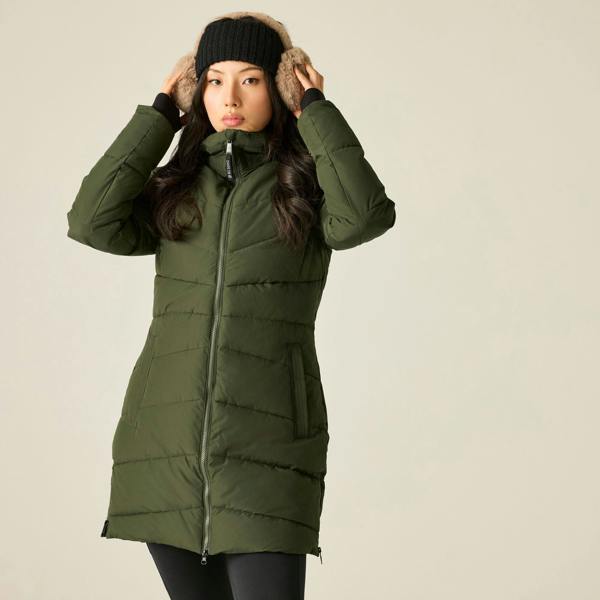 Regatta Womens/Ladies Slim Padded Jacket - Dark Khaki - 