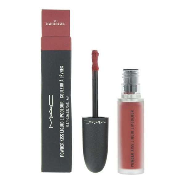 MAC Powder Kiss Liquid Lipstick Lipcolour 5ml - 991 Devoted To Chili