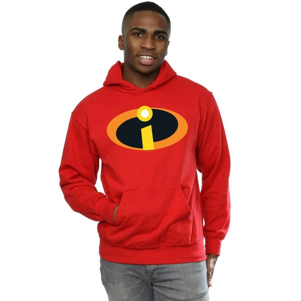 Disney Mens The Incredibles Costume Logo Hoodie - Red