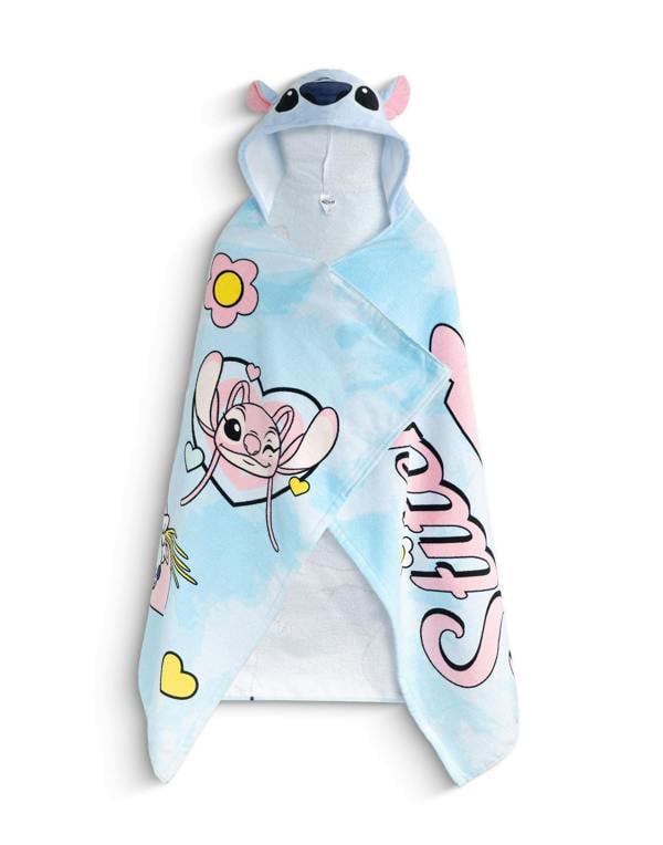 Vanilla Underground Lilo & Stitch Girls Blue Tie Dye Poncho Towel (One Size)