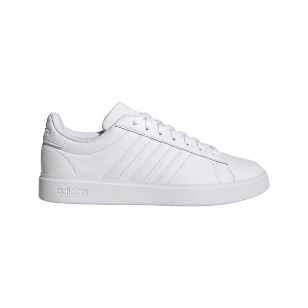 Adidas Mens Grand Court 2.0 Cloudfoam Flat Trainers - White - 