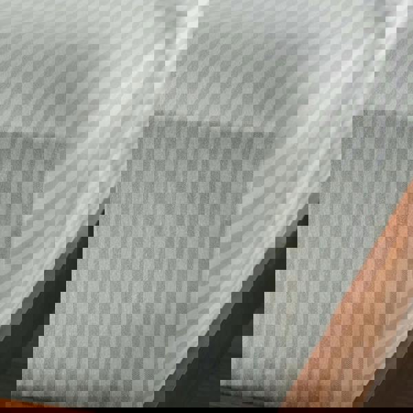 Soak&Sleep Misty Green Herringbone Stripe Cotton 30cm Standard Fitted Sheets