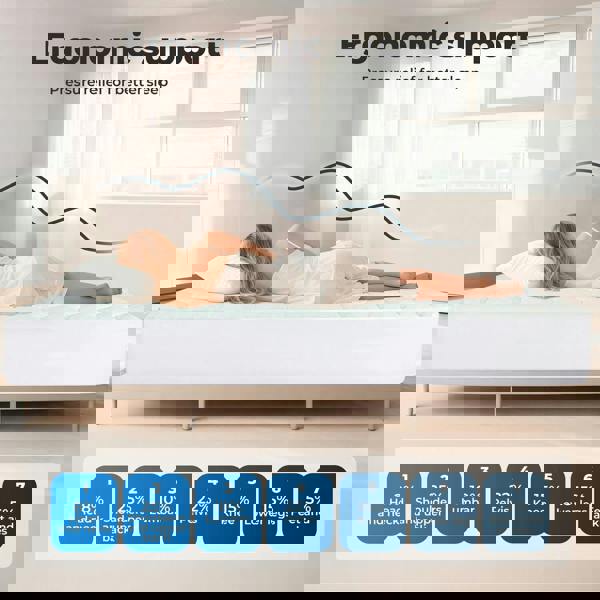 Lavio Mattress Topper Pillowtop Memory Foam Bamboo Cover Bed Protector Single