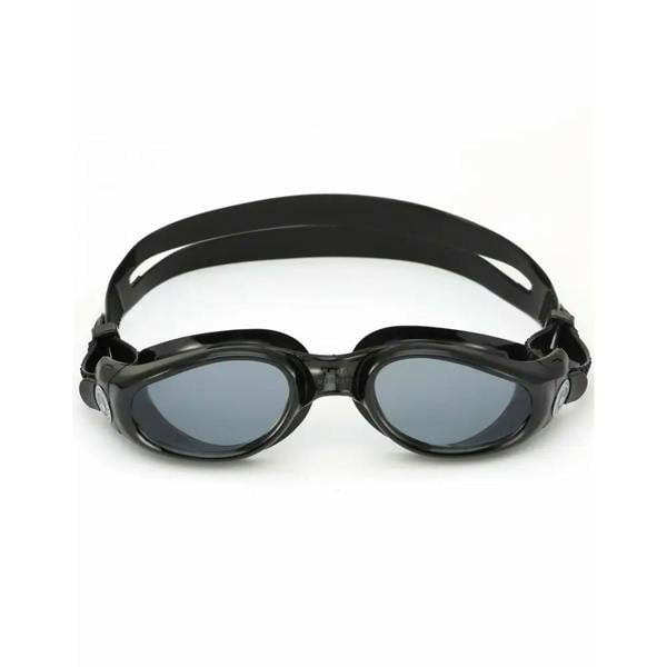Black and gray Aqua Sphere Kaiman goggles with tinted lens