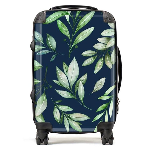 Warren Reed Watercolor Leaves Suitcase