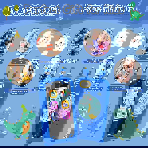 deAO Toys Kids Smart Phone Toy with 22 Educational Apps Multi-Function Learning Device with Camera, Music, Games, and 15 Customizable Wallpapers