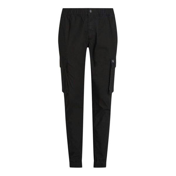 Calvin Klein Mens Cargo Trousers - Black - 