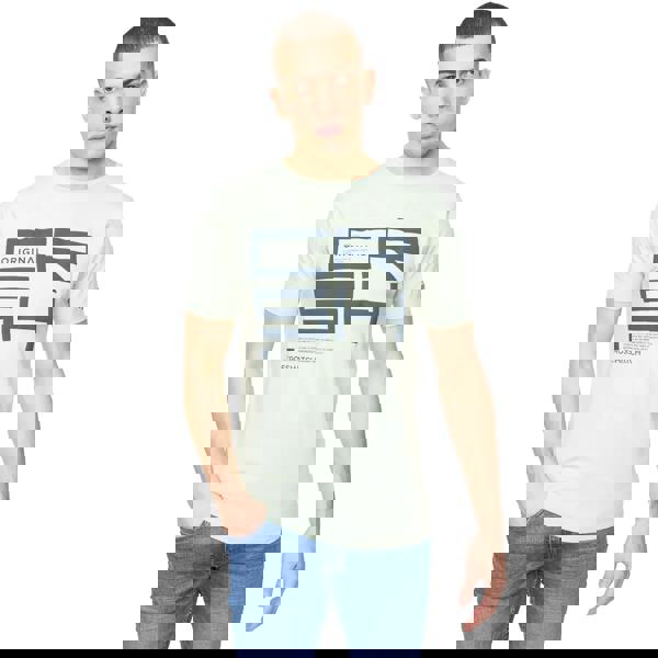 Crosshatch Mens Squarebox T-Shirt - Mint - 