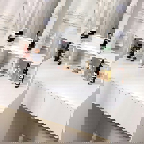 145cm H Makeup Dressing Table with Lighted Mirror Dressing Tables Living and Home