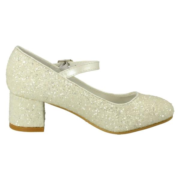 Spot On Girls Spot On Heeled Sparkly Dolly Shoes H3057