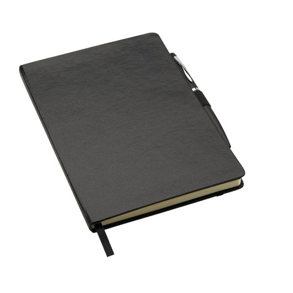 MidOcean Notaplus A5 Notebook & Pen - Black - 