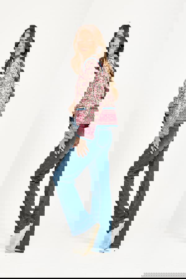 Mudflower Reversible Paisley Quilted Jacket