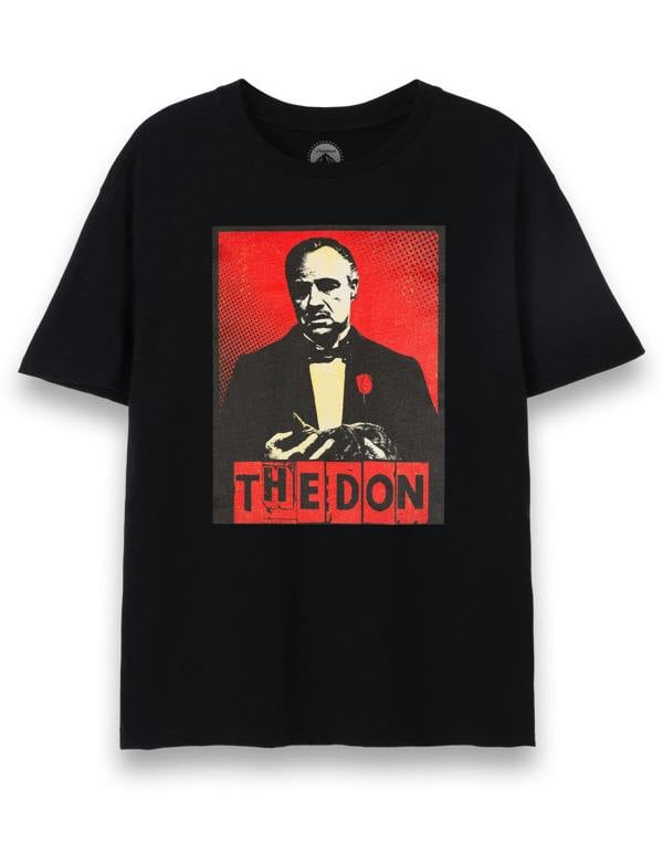 The Godfather Mens Black Vito Corleone 'The Don' Short Sleeved T-Shirt