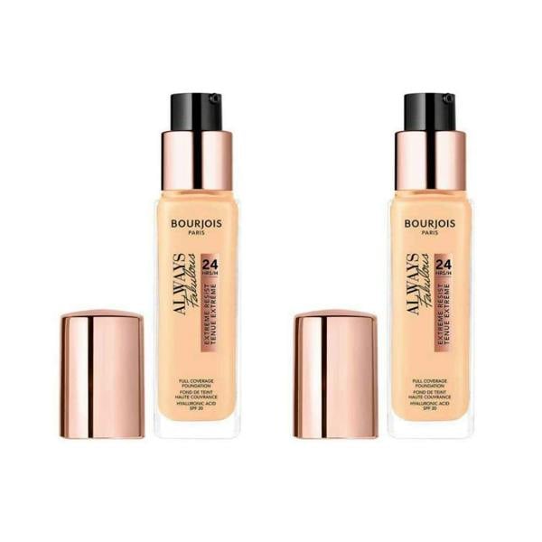 Bourjois Paris 2 x Bourjois Always Fabulous 24hr Extreme Resist Foundation - 420 Light Sand