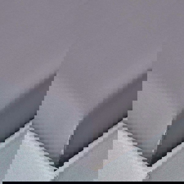 HOMESCAPES Crisp & Cool 200 TC Egyptian Cotton Percale Fitted Sheet – 30 cm Deep