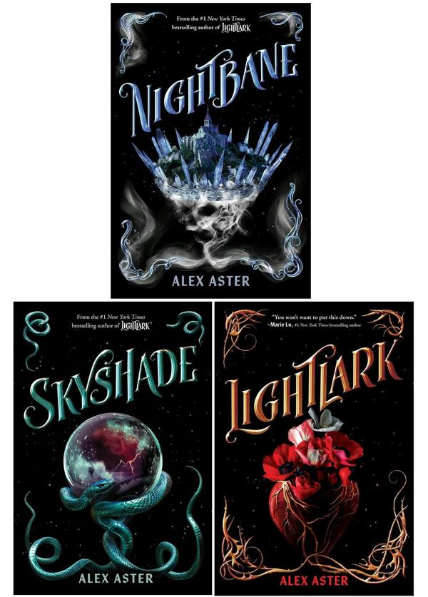 The Lightlark Series By Alex Aster 3 Books Collection Set (Lightlark, Nightbane and Sky Shade)
