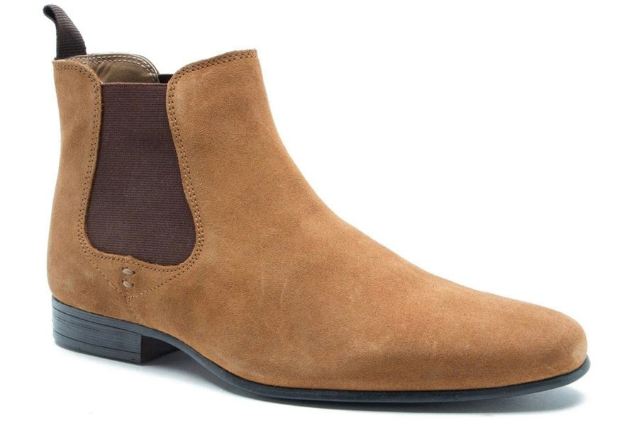 Thomas Crick Red Tape Crick Stanway Suede Pointed Leather Mens Ankle Chelsea Boots