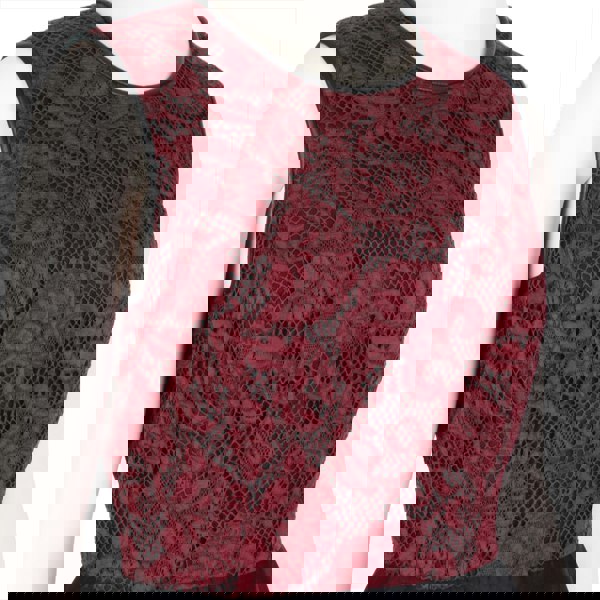 Jason Wu claret lace and silk bubble dress