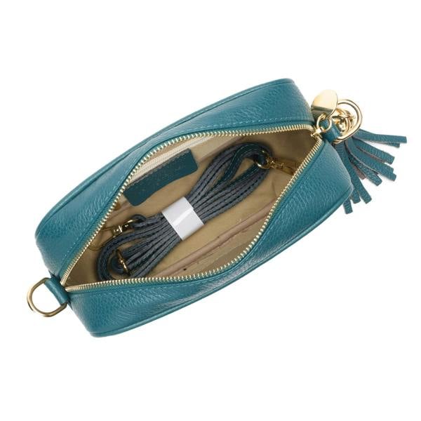 Elie Beaumont Crossbody Tassel Teal