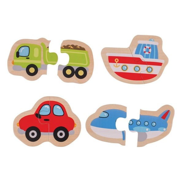 Bigjigs Toys Two Piece Puzzles (Transport)