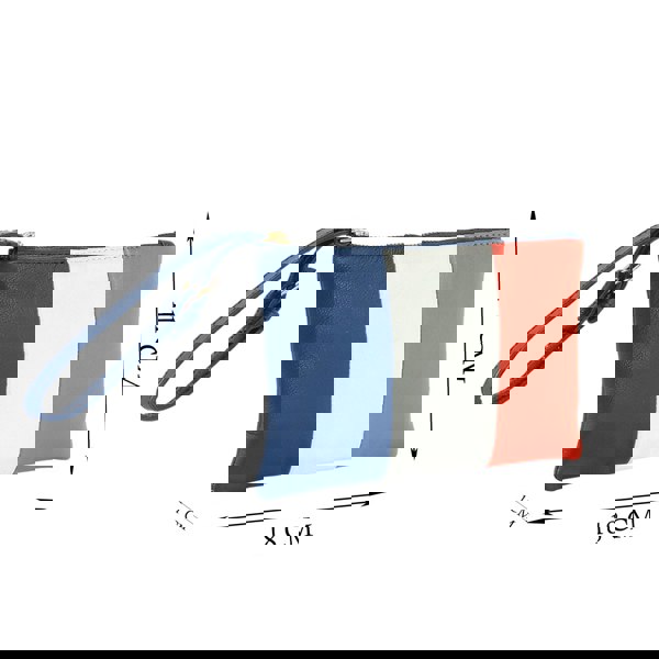 Assots London 'FRENCH' Country Flag Designer Leather Wristlet