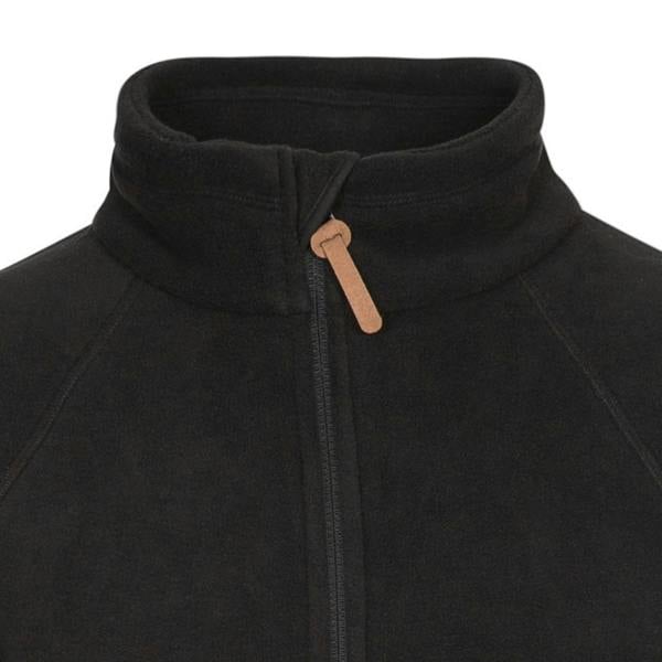 Trespass Womens/Ladies Trouper Leather Trim Fleece Jacket - Black - 