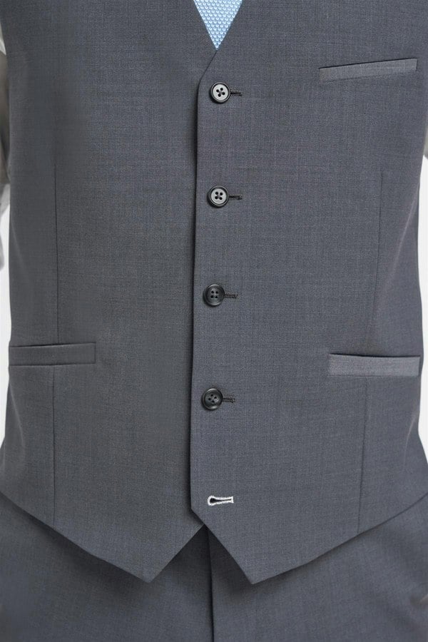 House of Cavani Bond Charcoal Waistcoat