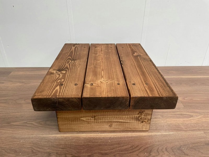 The Bespoke Carpentry Co 3" Chunky Pine Outdoor Coffee Table