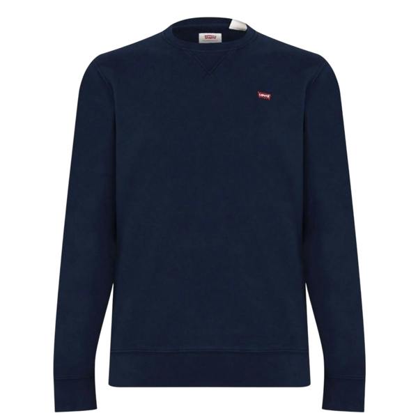 Levis Mens Original Crew Neck Sweatshirt - Dress Blue - 