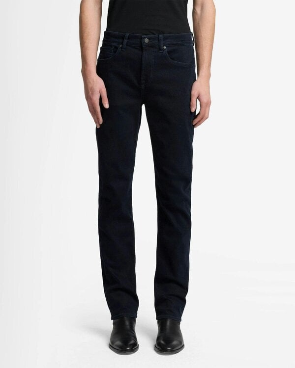 7 For All Mankind SLIMMY Mens Slim Fit Luxe Performance Eco Denim Jeans - Blue Black