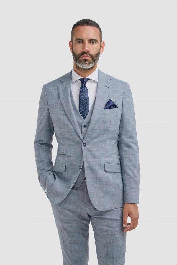 House of Cavani Camden - Men's Blue Check Blazer