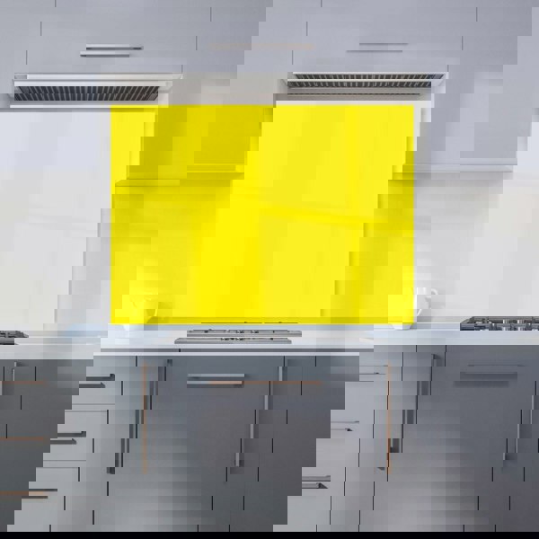 Warren Reed - Designer Sunshine Yellow Kitchen Splashback