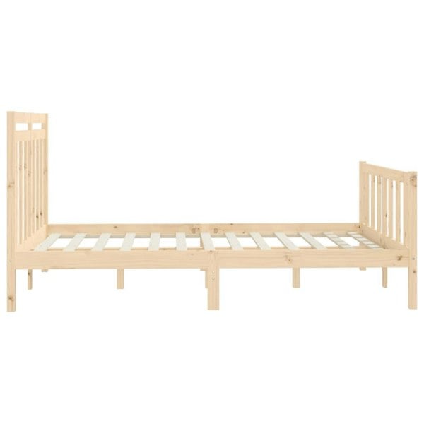 Berkfield Bed Frame Solid Wood Pine 140x200 cm