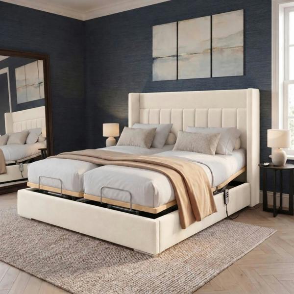 Paradise Beds Aurevia Luxury Adjustable Bed with Headboard Mattress & Drawers