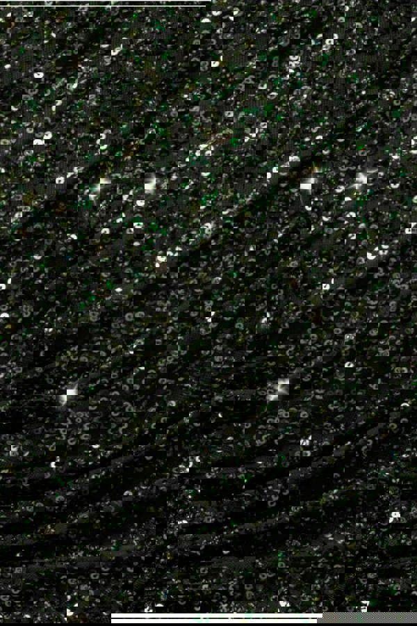 Off The Shoulder Sequin Cowl Drawstring Maxi Dress - Olive Green DR4824