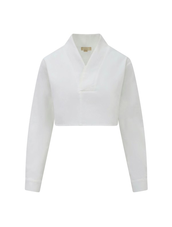 BALOU V-Collar Shirt - White