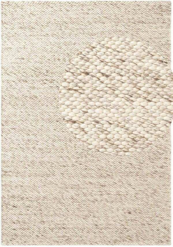 Hanse Home Lyon Wool Beans Rug Natural Cream Brown