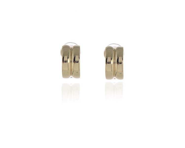 Cachet London Suzy Polished Gold Clip On Earrings