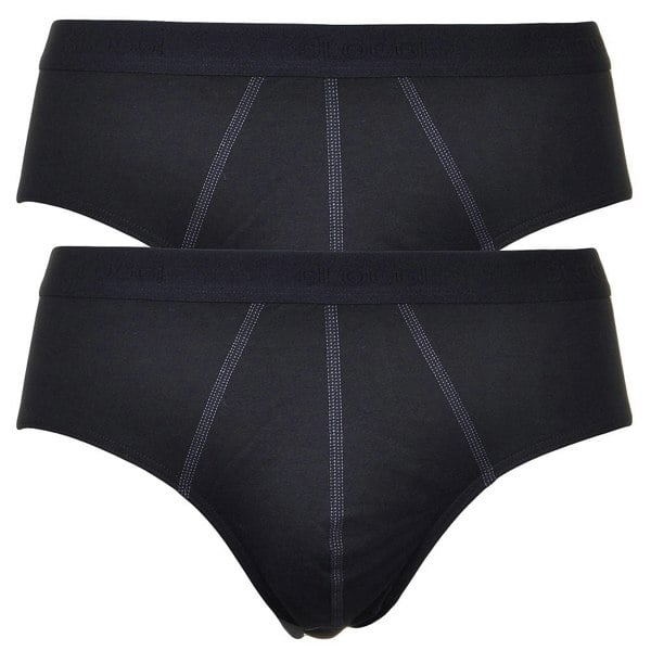 Sloggi 24/7 2-Pack Men's Midi Briefs, Black