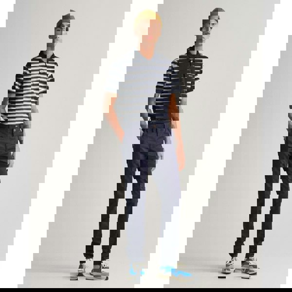 GANT Mens Slim Fit Twill Chinos - 410 Marine