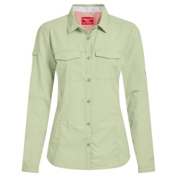 Craghoppers Womens/Ladies Adventure III Nosilife Long-Sleeved Shirt - Bud Green - 