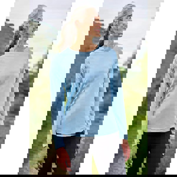 Mountain Warehouse Womens Endurance Long-Sleeved Top - Pale Blue