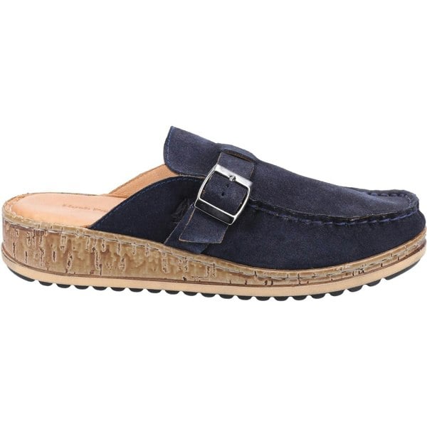 Hush Puppies Sorcha Mule Leather Women's Navy Suede Sandals