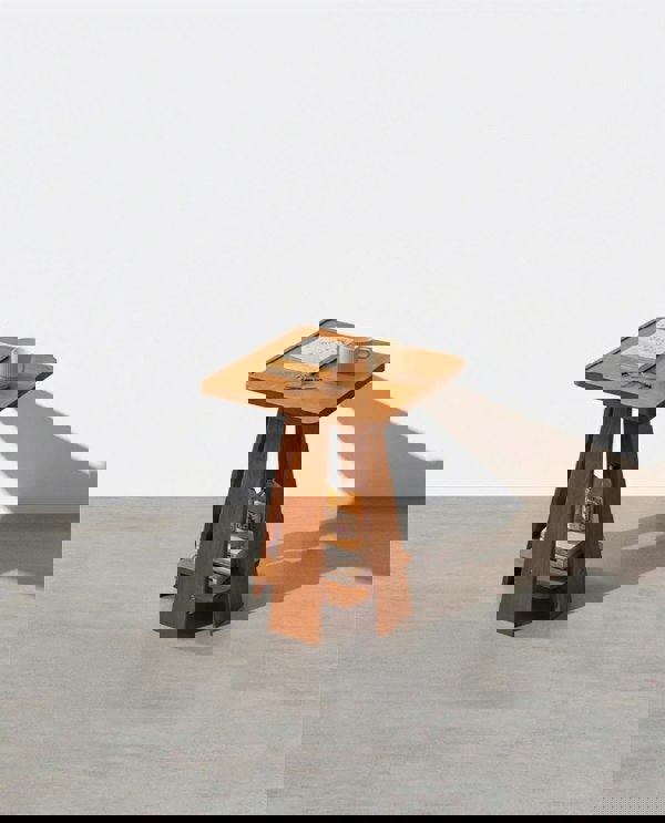 Eva Dne Side Table With Storage, Solid Wood-Weilai Concept