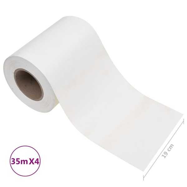 Berkfield Garden Privacy Screens 4 pcs PVC 35x0.19 m White
