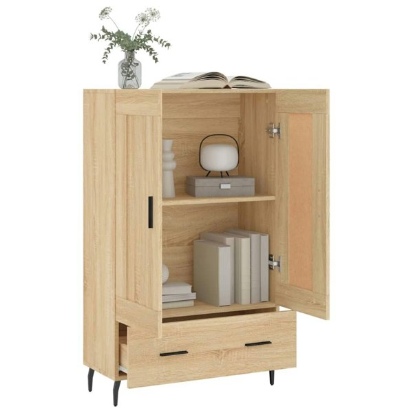 Berkfield Highboard Sonoma Oak 69.5x31x115 cm Engineered Wood