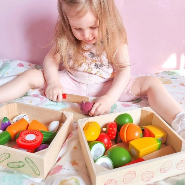 Bigjigs Toys Cutting Fruit Crate