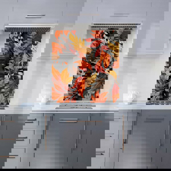 Warren Reed - Designer Autumn Leaves Design Kitchen Splashback